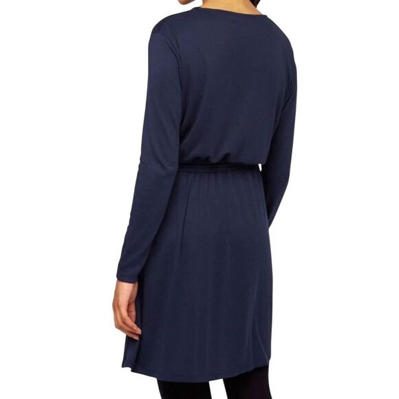 People Tree‎ Navy Blue Julia Dress Size 4 - Picture 2 of 9